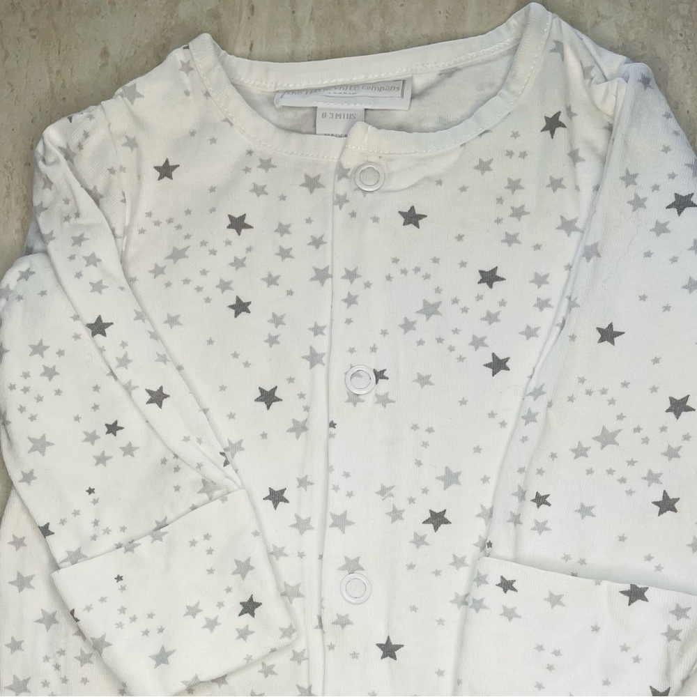 “The little white company” 0-3 M onesie